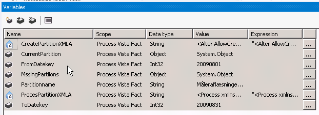Variables in SSIS