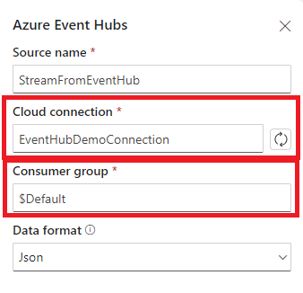 Azure Event Hub connection